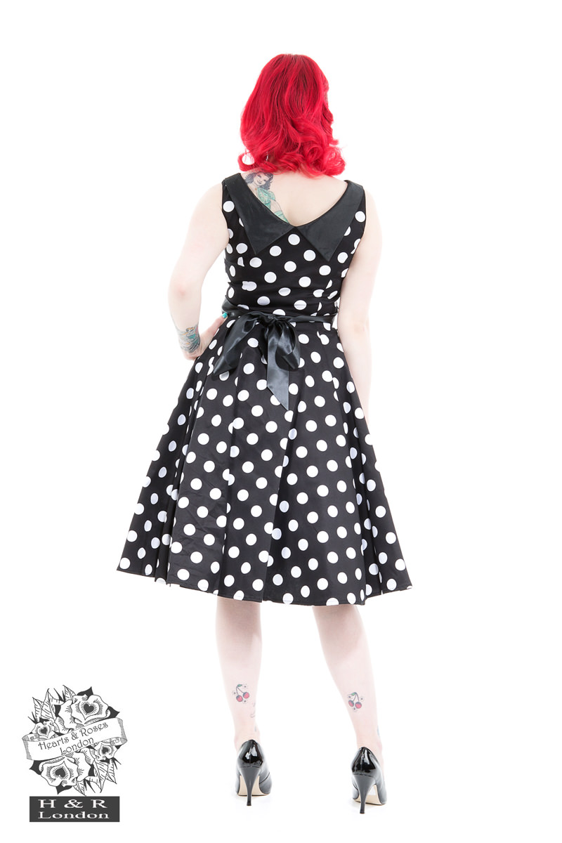 Playful Polka Dot Hepburn Dress
